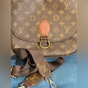 Authentic Louis Vuitton Saint Cloud GM Monogram Shoulder Crossbody Bag
